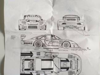 Modelauto's | klein | 1:32 en 1:43 Porsche 935/81 MOMO 1/43 ANDRE M RUF Made in France
